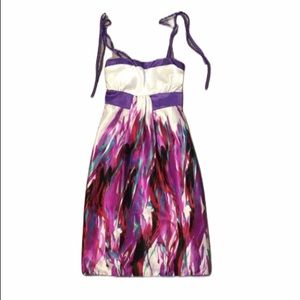 Pink & Purple watercolor Dress brand Carolina size large